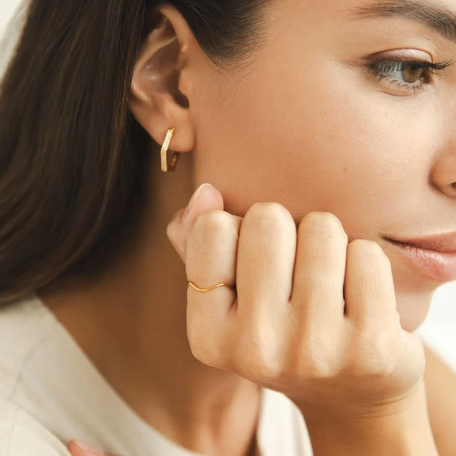Tina Gold Stack Ring - Image 3