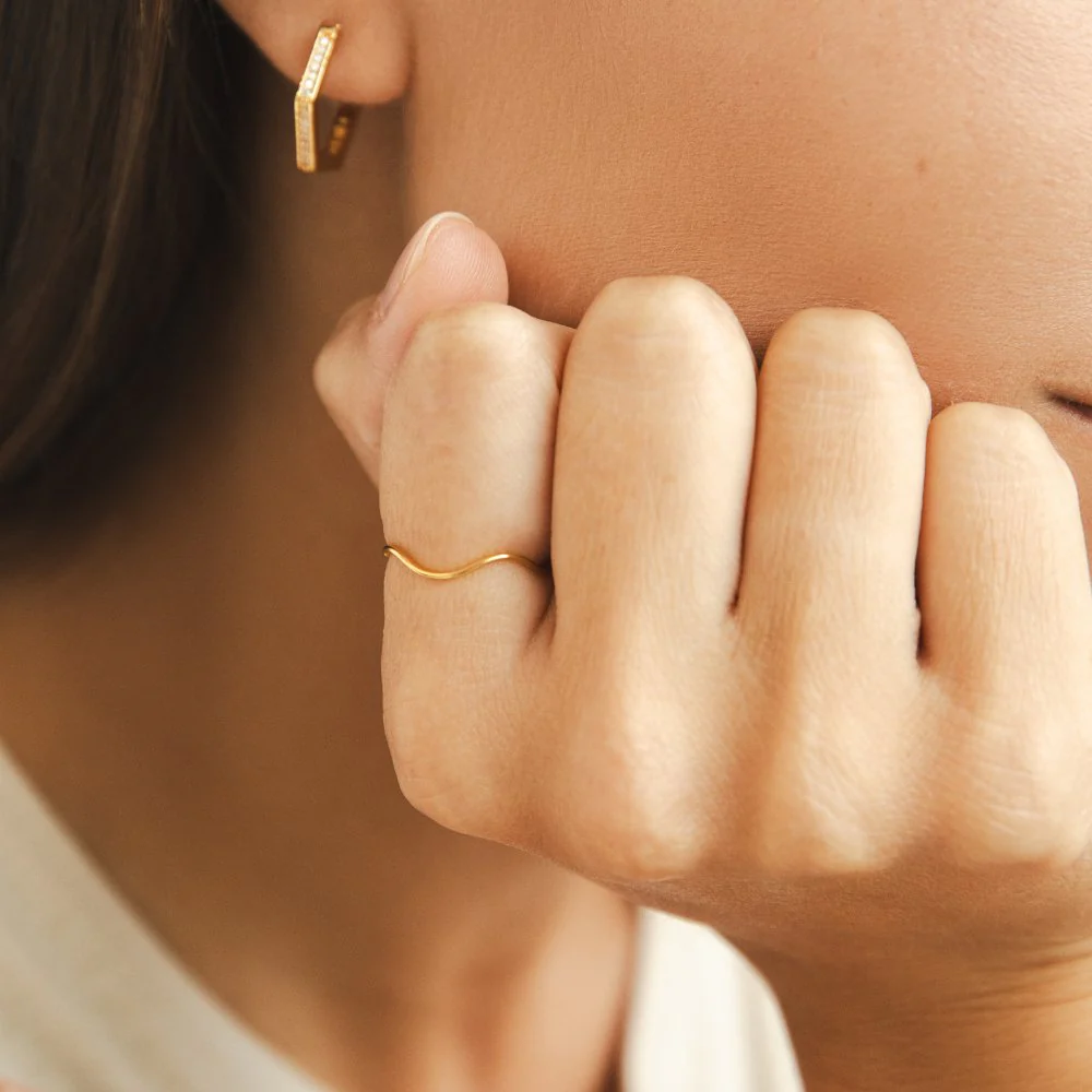 Tina Gold Stack Ring - Image 5