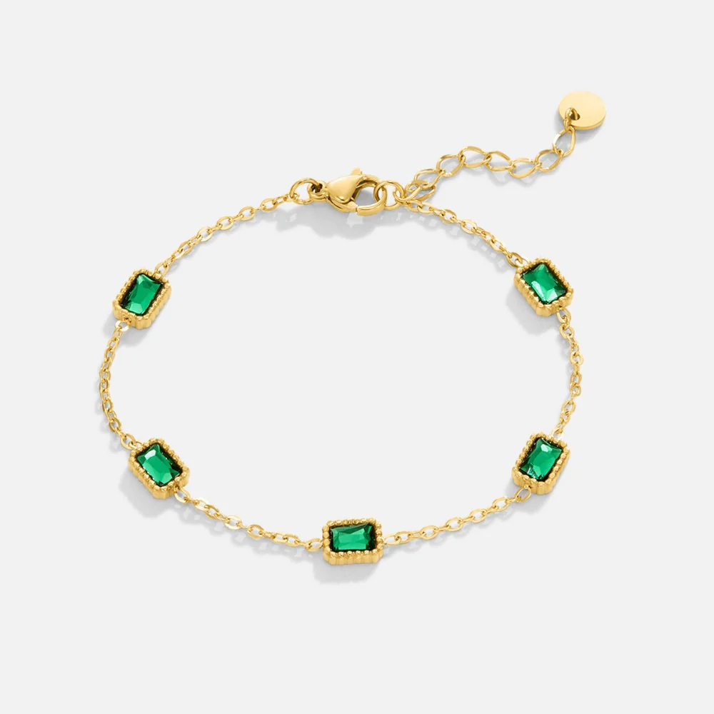 Trinity Emerald Bracelet - Image 4