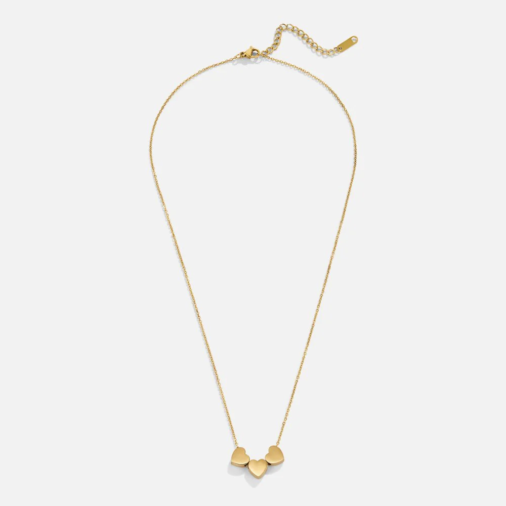 Trio Heart Pendant Necklace - Image 4