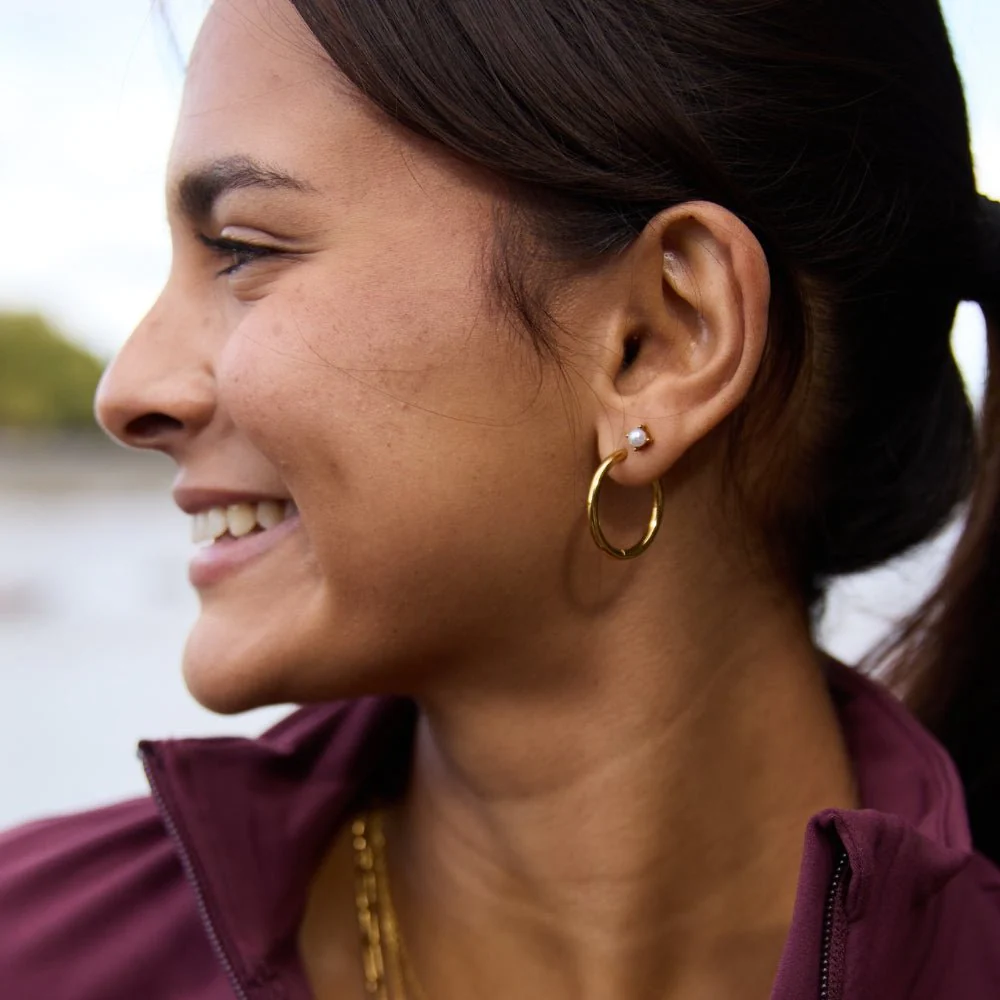 Triple Hoop Earrings Set - Image 3