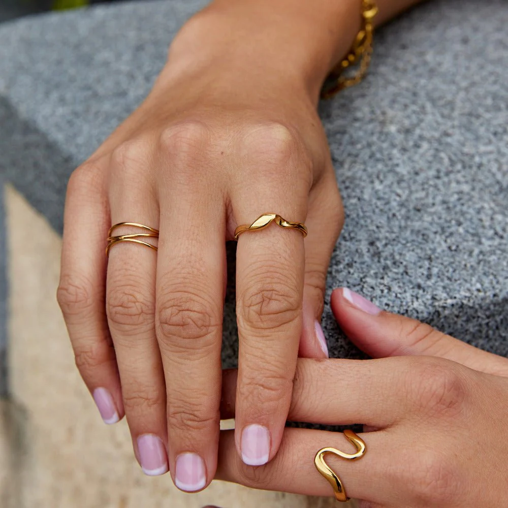 Twisted Athena Gold Ring - Image 2