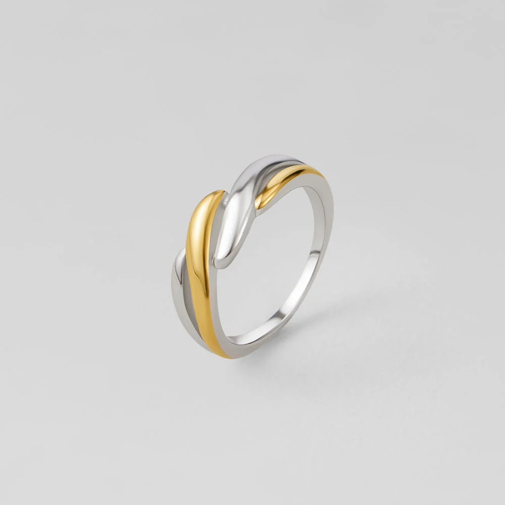 Twisted Ella Two-Toned Ring - Image 3