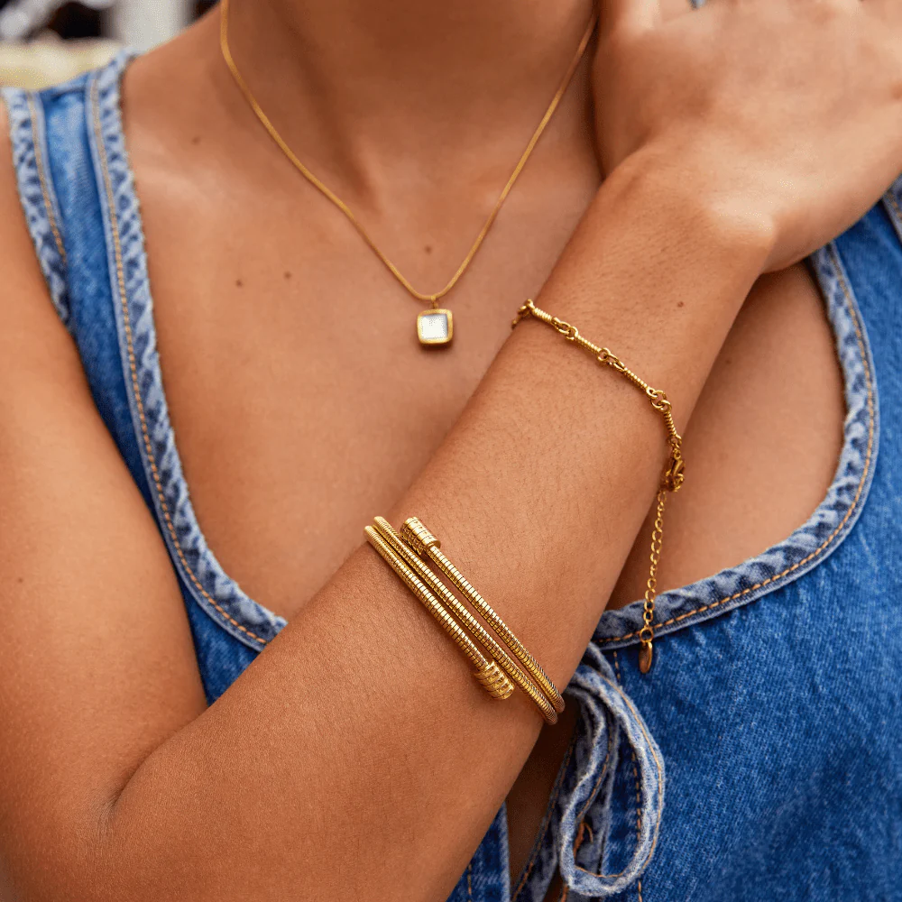Twisted Gold Bracelet - Image 2