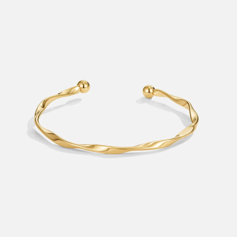 Twisted Imari Gold Bangle - Image 3