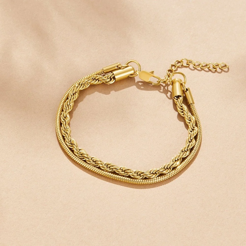 Twisted Leila Layered Bracelet - Image 3