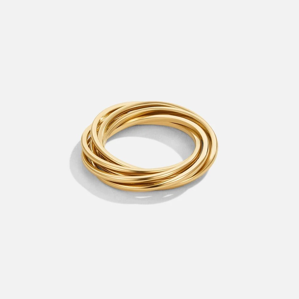 Twisted Mia Gold Ring - Image 3