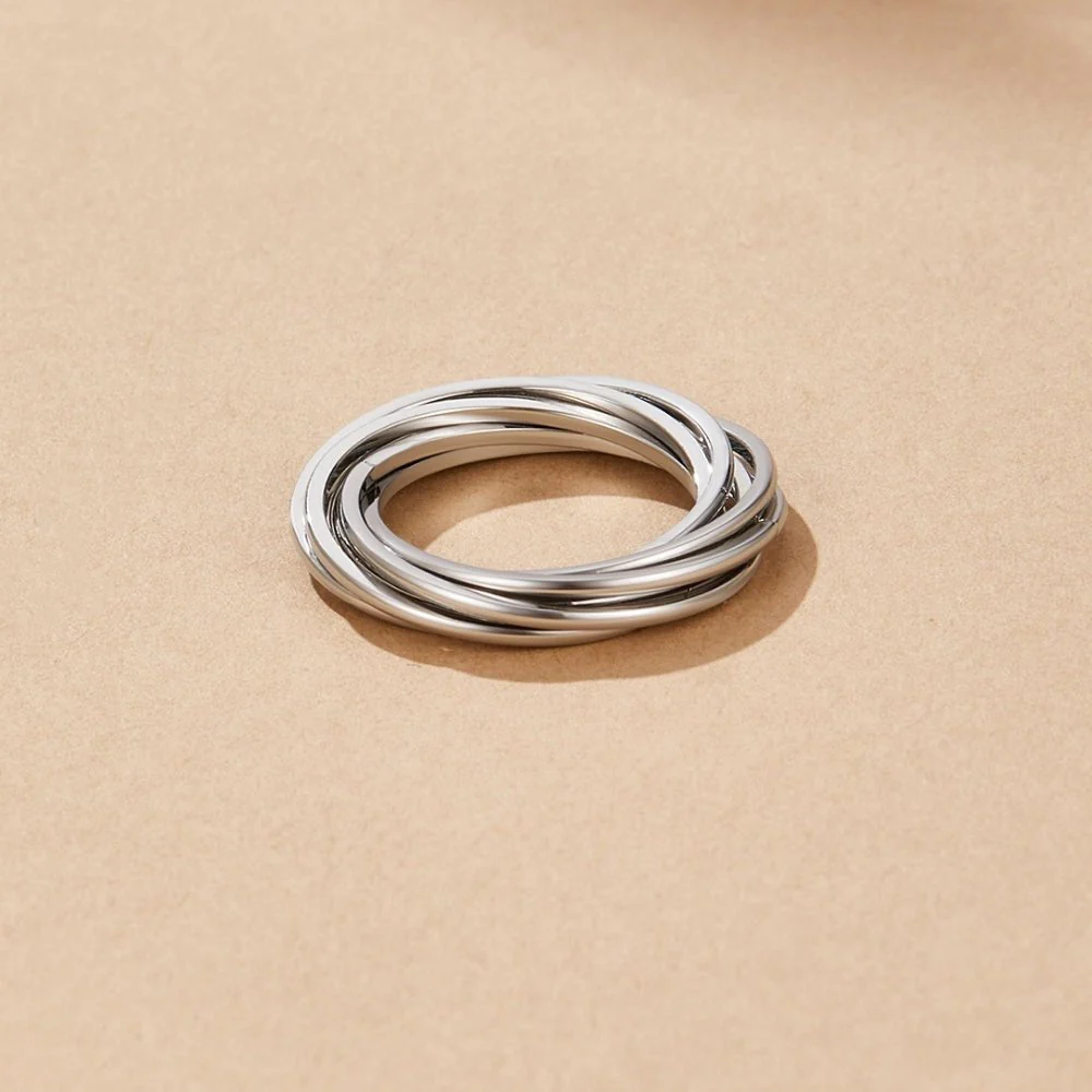 Twisted Mia Silver Ring - Image 3