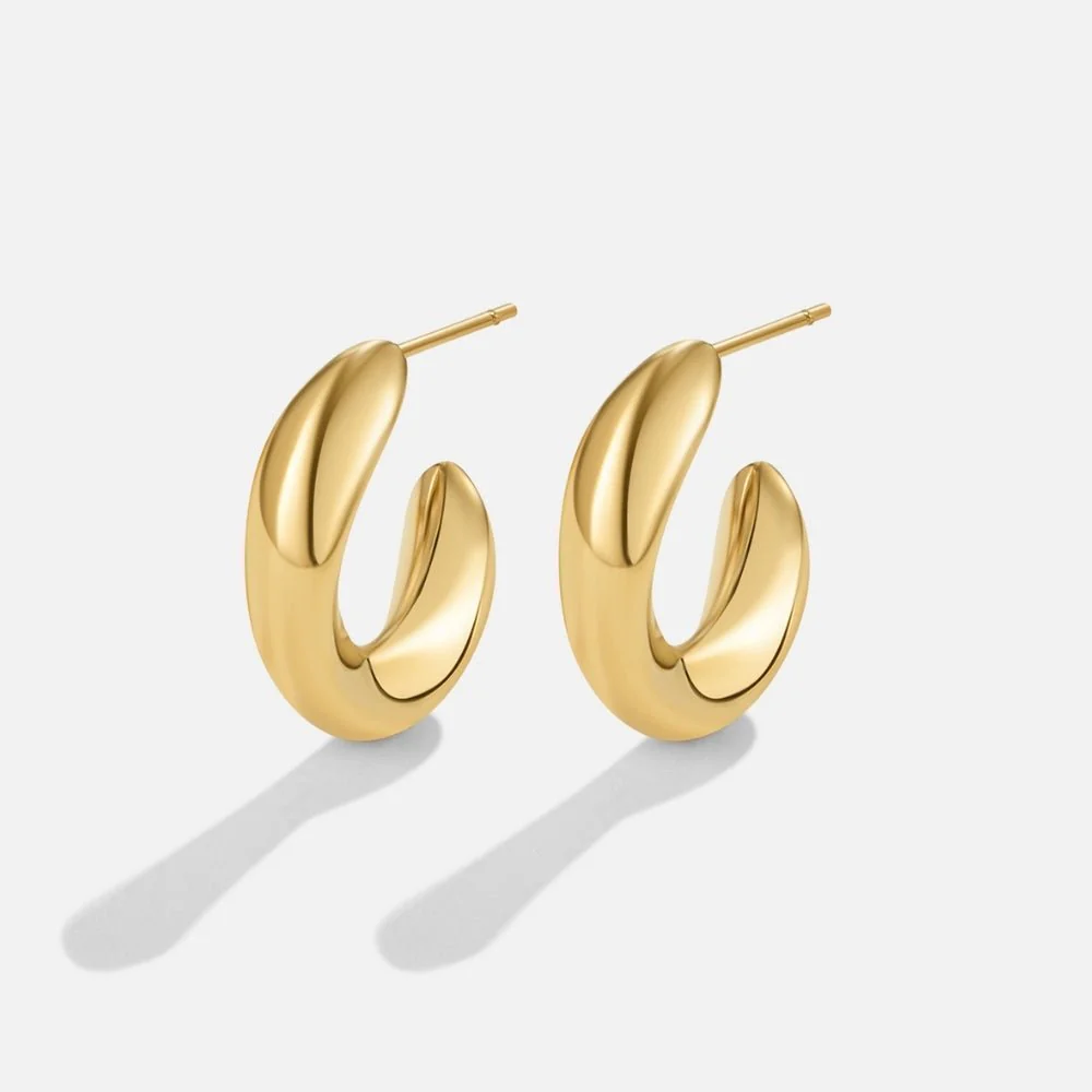 Twisted Sarah Hoop Earrings - Image 3