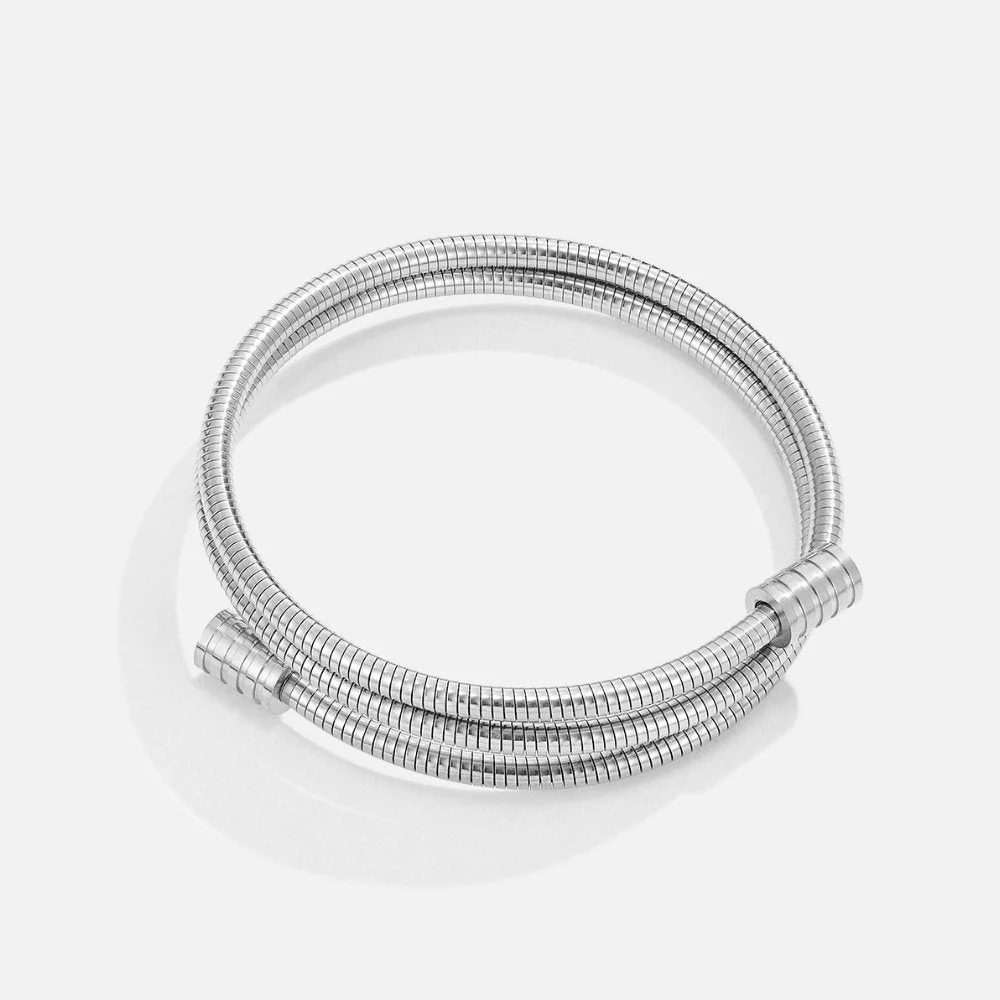 Twisted Silver Bracelet - Image 3