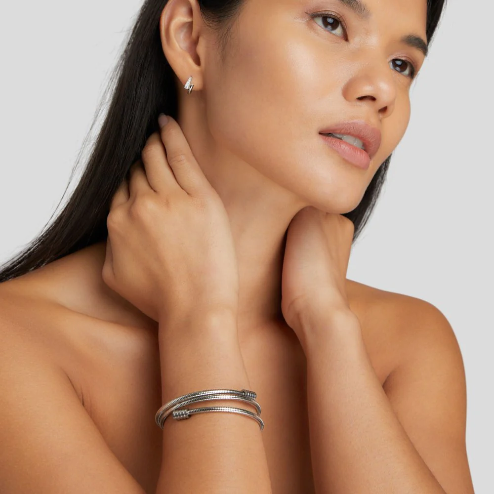 Twisted Silver Bracelet - Image 5