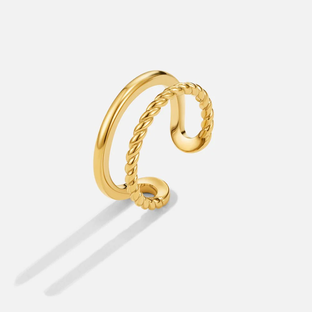 Twisted Tyra Gold Ring - Image 4