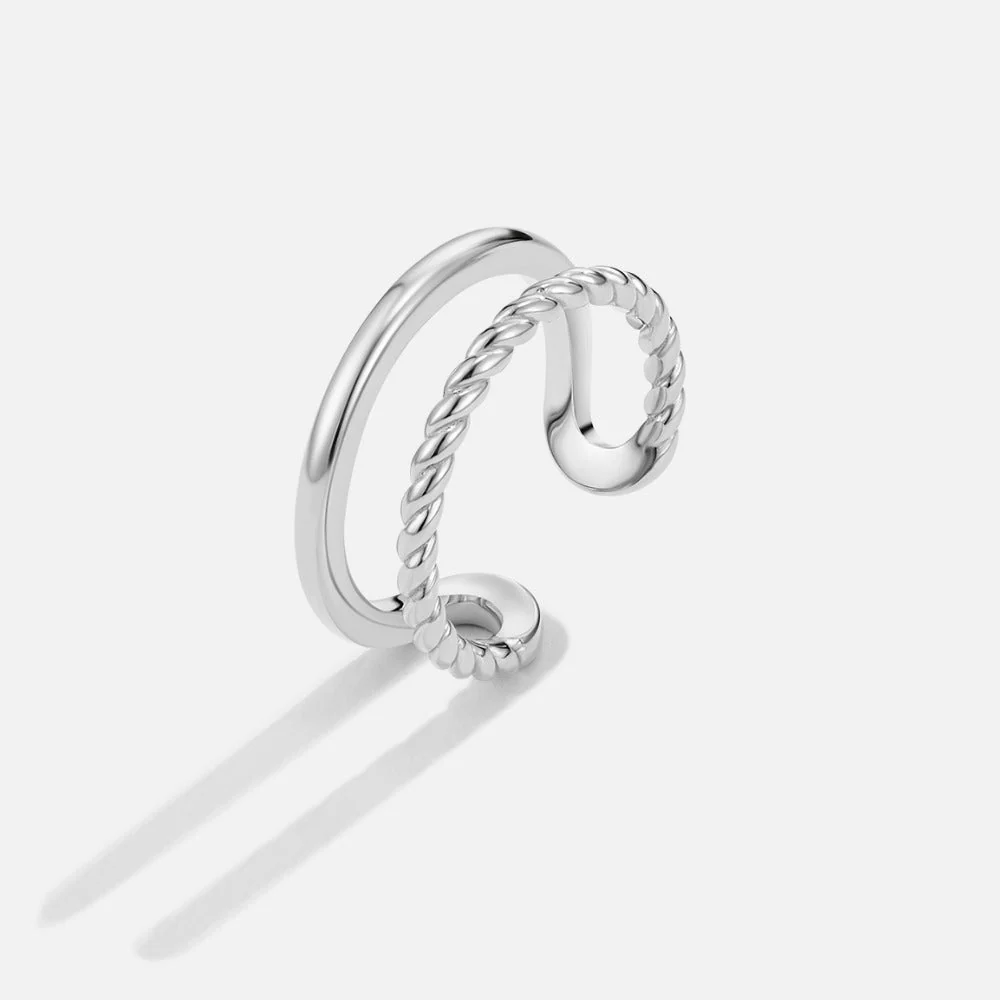 Twisted Tyra Silver Ring - Image 3