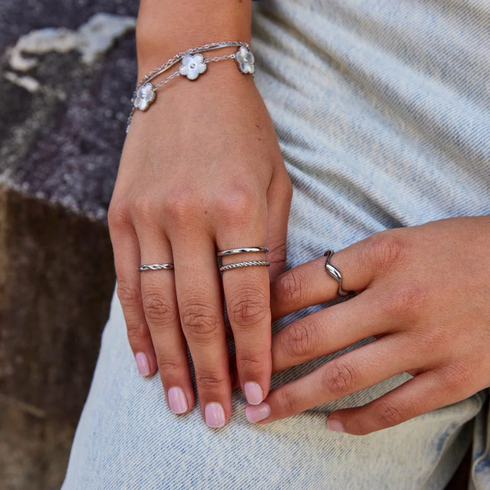 Twisted Tyra Silver Ring - Image 4