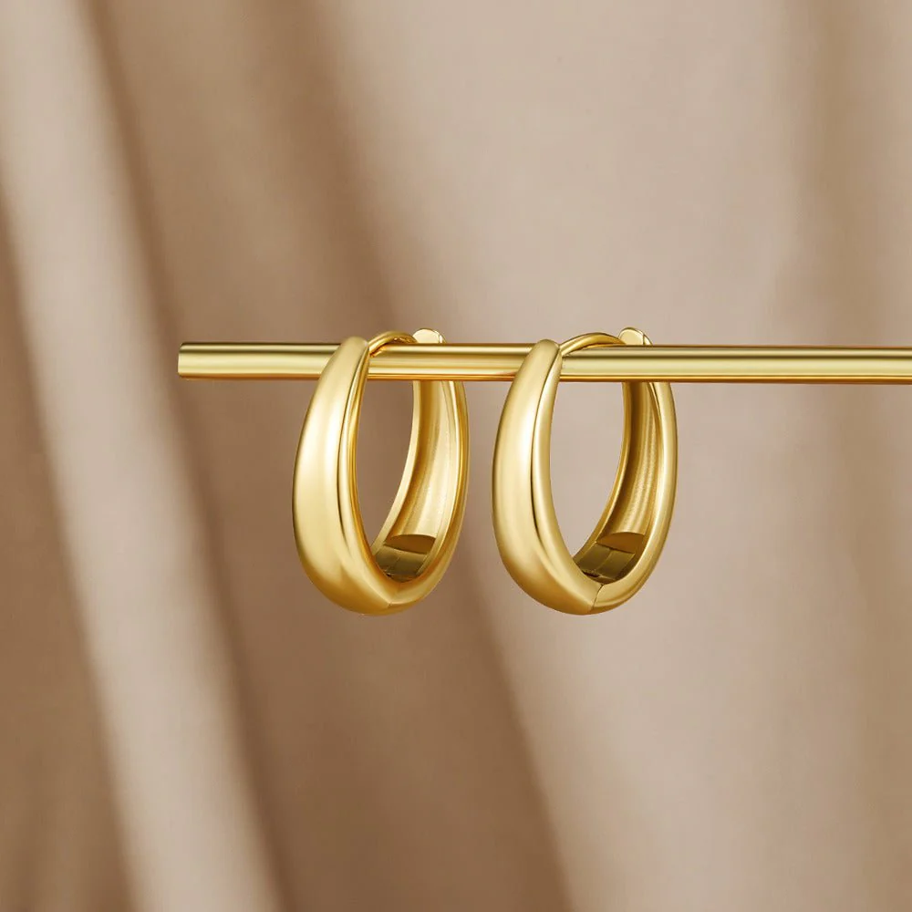 Valentina Gold Hoop Earrings - Image 3