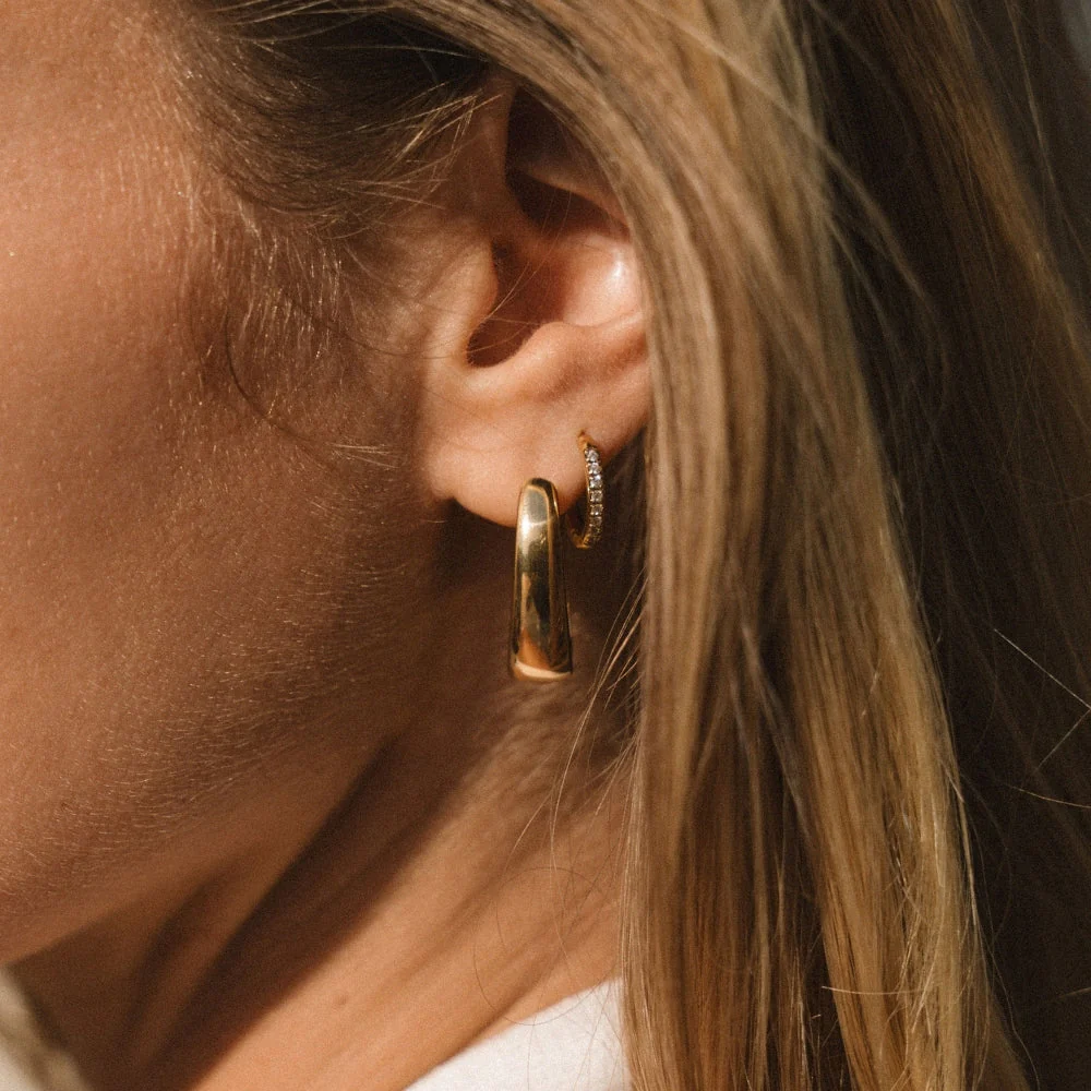 Valentina Gold Hoop Earrings - Image 4