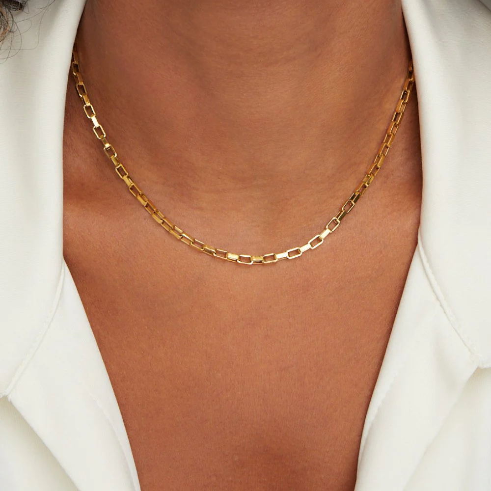 Venna Gold Chain Necklace - Image 7