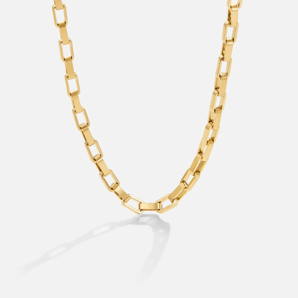 Venna Gold Chain Necklace - Image 9