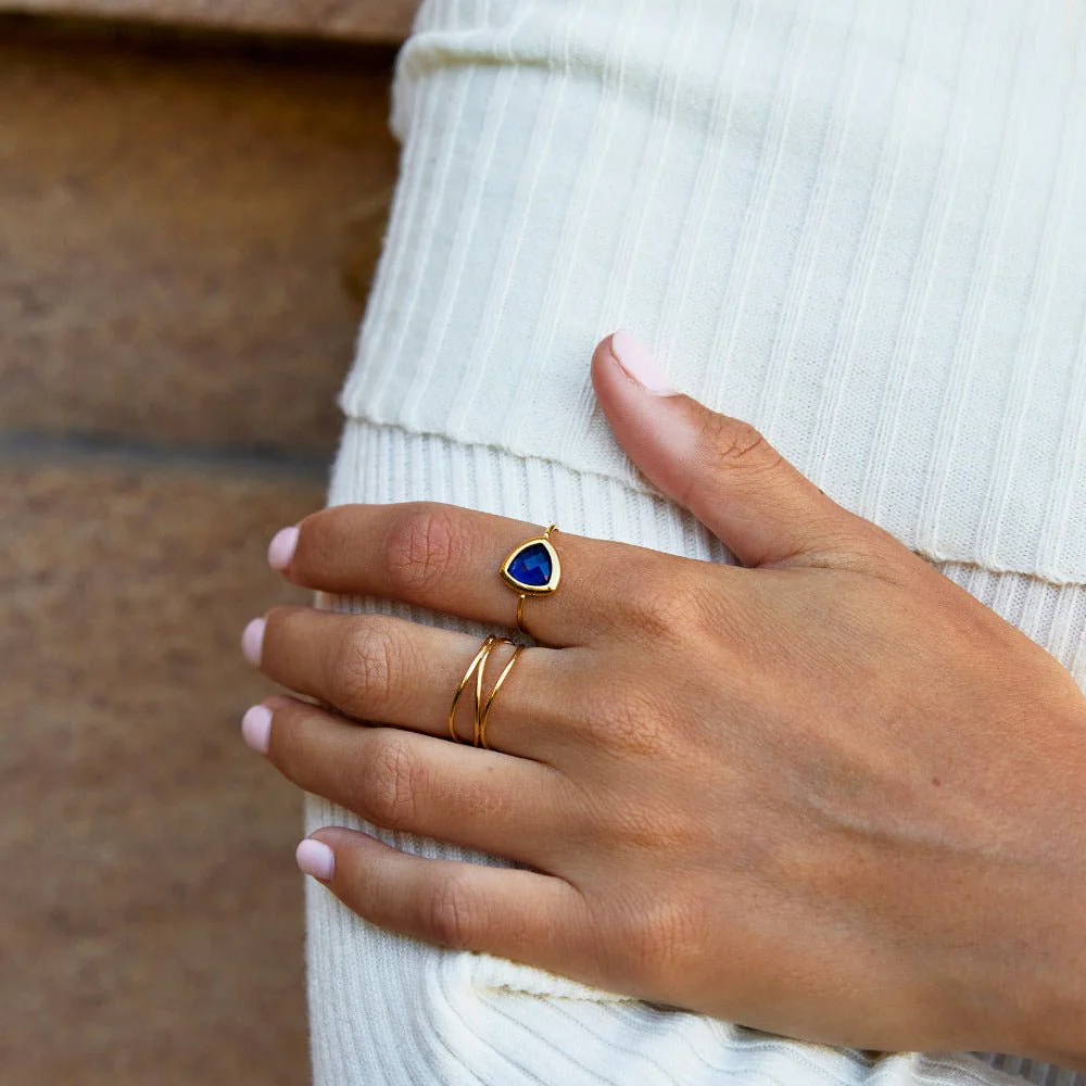 Via Sapphire Blue Ring - Image 2