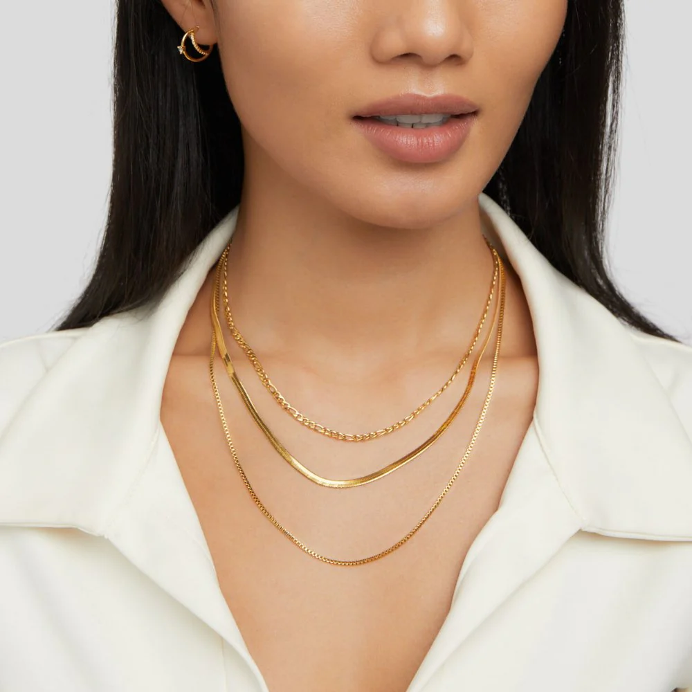 Vienna Layered Chain Necklace - Image 4