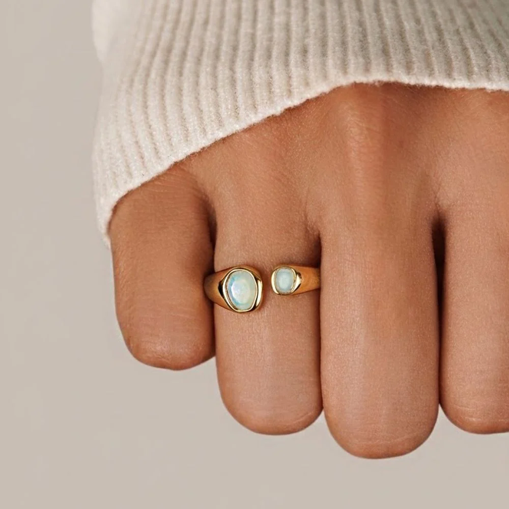 Vintage Aquamarine Wrap Ring - Image 2
