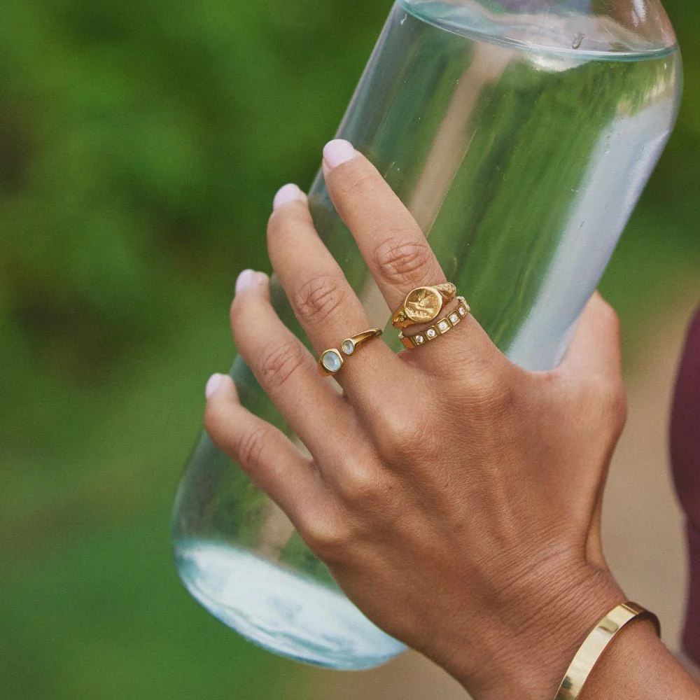 Vintage Aquamarine Wrap Ring - Image 3