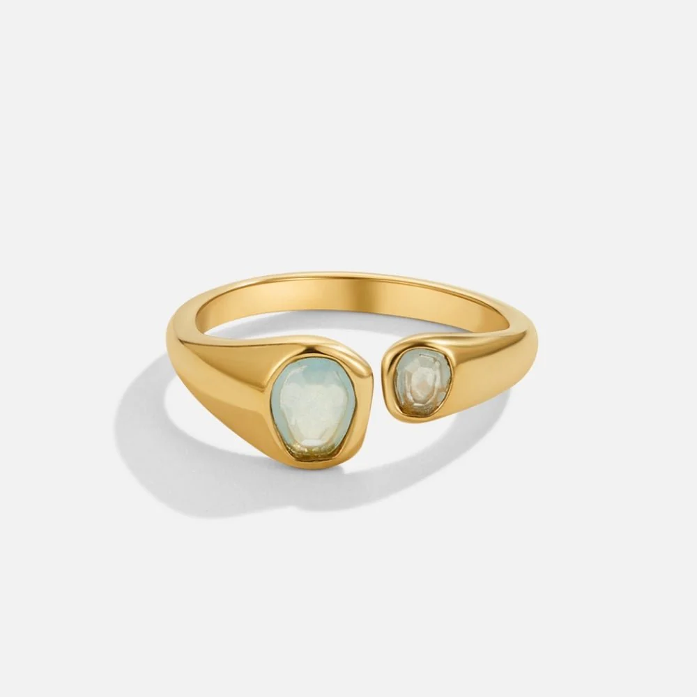 Vintage Aquamarine Wrap Ring - Image 4