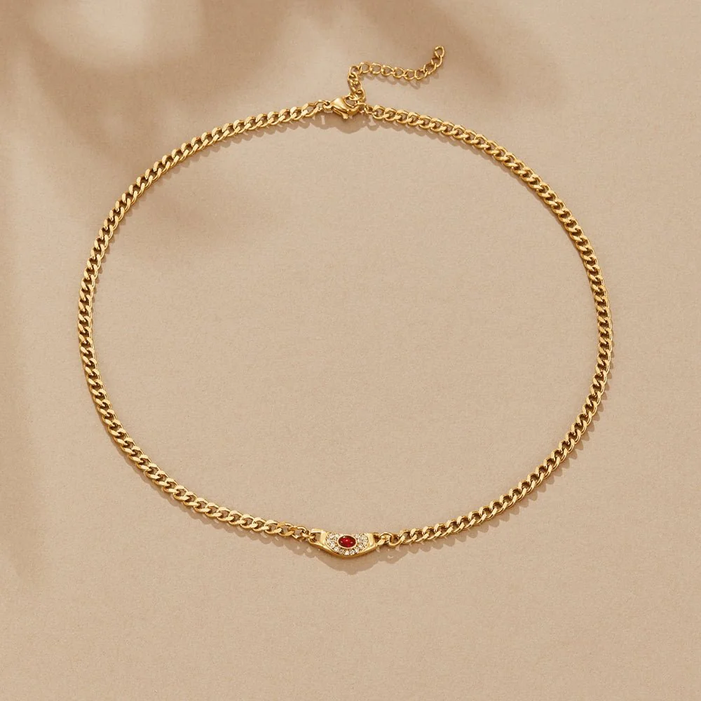 Vintage Cleopatra Gold Necklace - Image 3