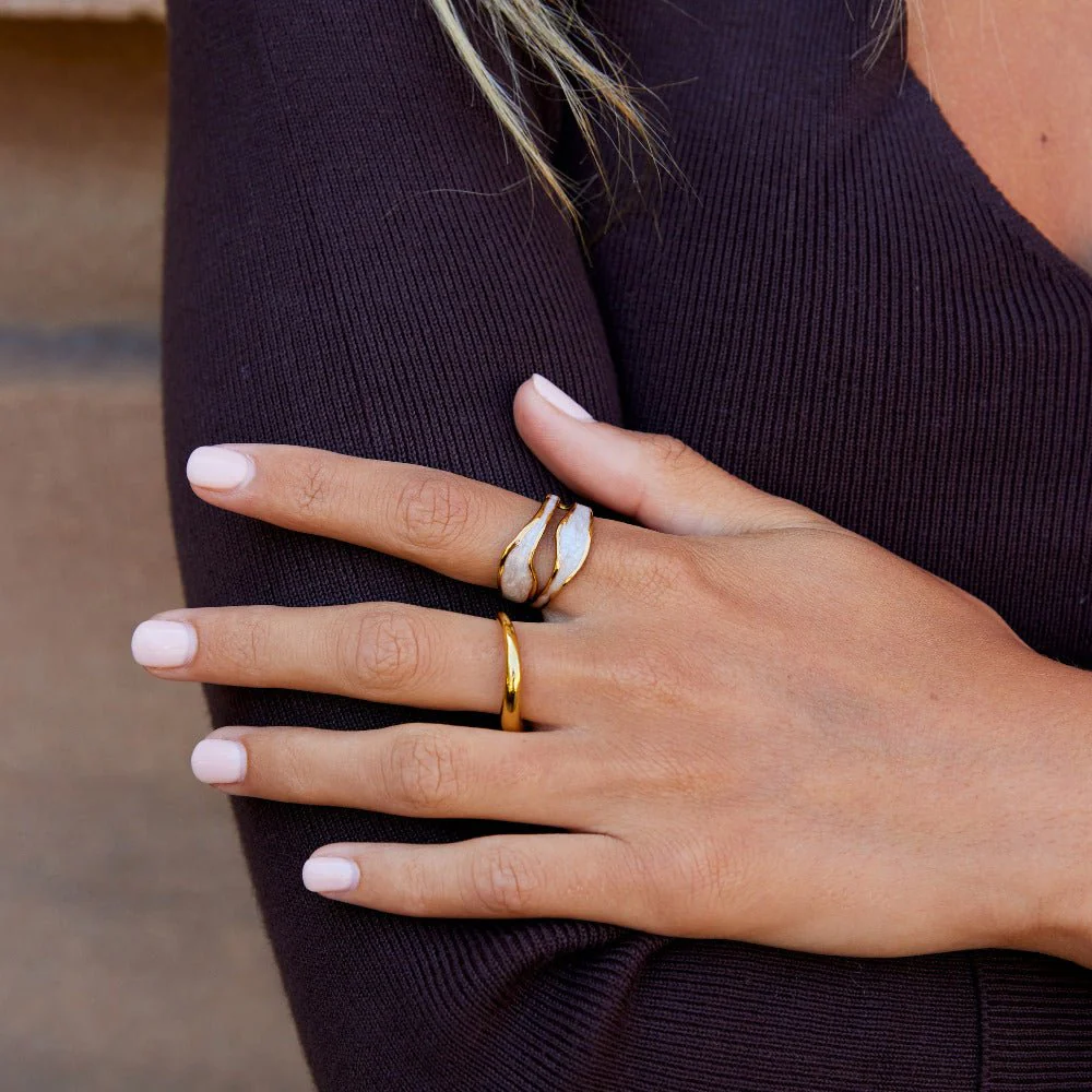 Wave Sahara Gold Ring - Image 2