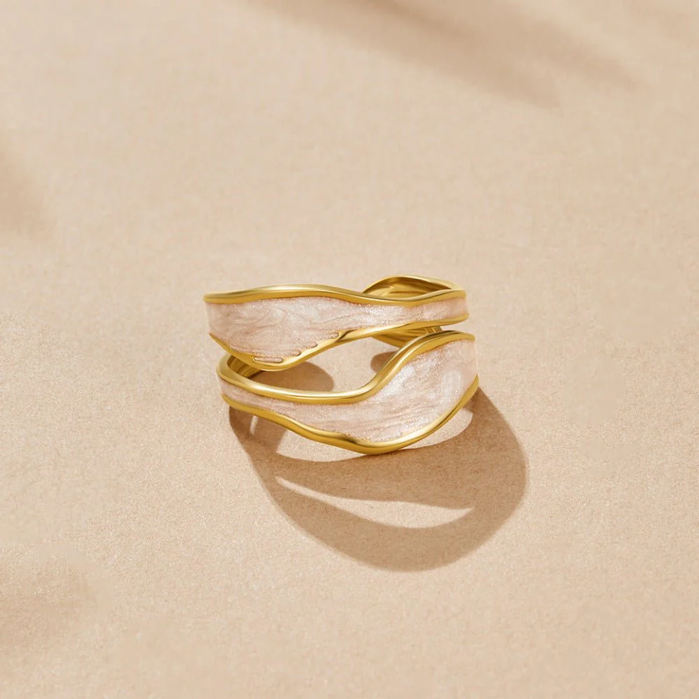 Wave Sahara Gold Ring - Image 3