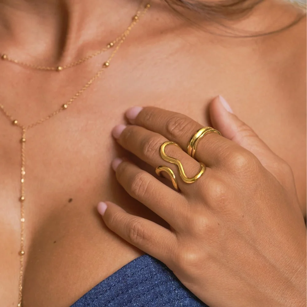 Yana Geometric Twist Ring - Image 2