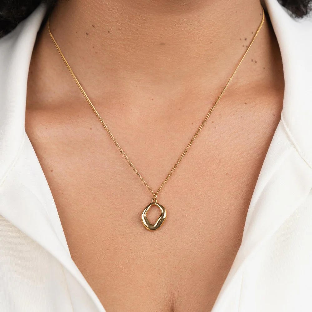 Zola Geometric Gold Necklace - Image 2